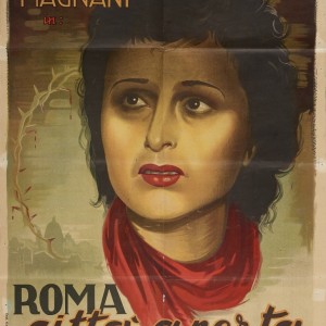 ANSELMO BALLESTER  Manifesto per "Roma città aperta", 1945