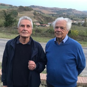 Da sinistra/from left Giuliano Vangi, Nicola Loi 