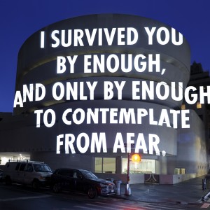 JENNY HOLZER Light Line, 2024 Veduta dell’installazione Installation view Solomon R. Guggenheim Museum, New York ©2024 Jenny Holzer, Artists Rights Society (ARS), New York Ph: Ariel Ione Williams and David Heald ©Solomon R. Guggenheim Foundation, New York