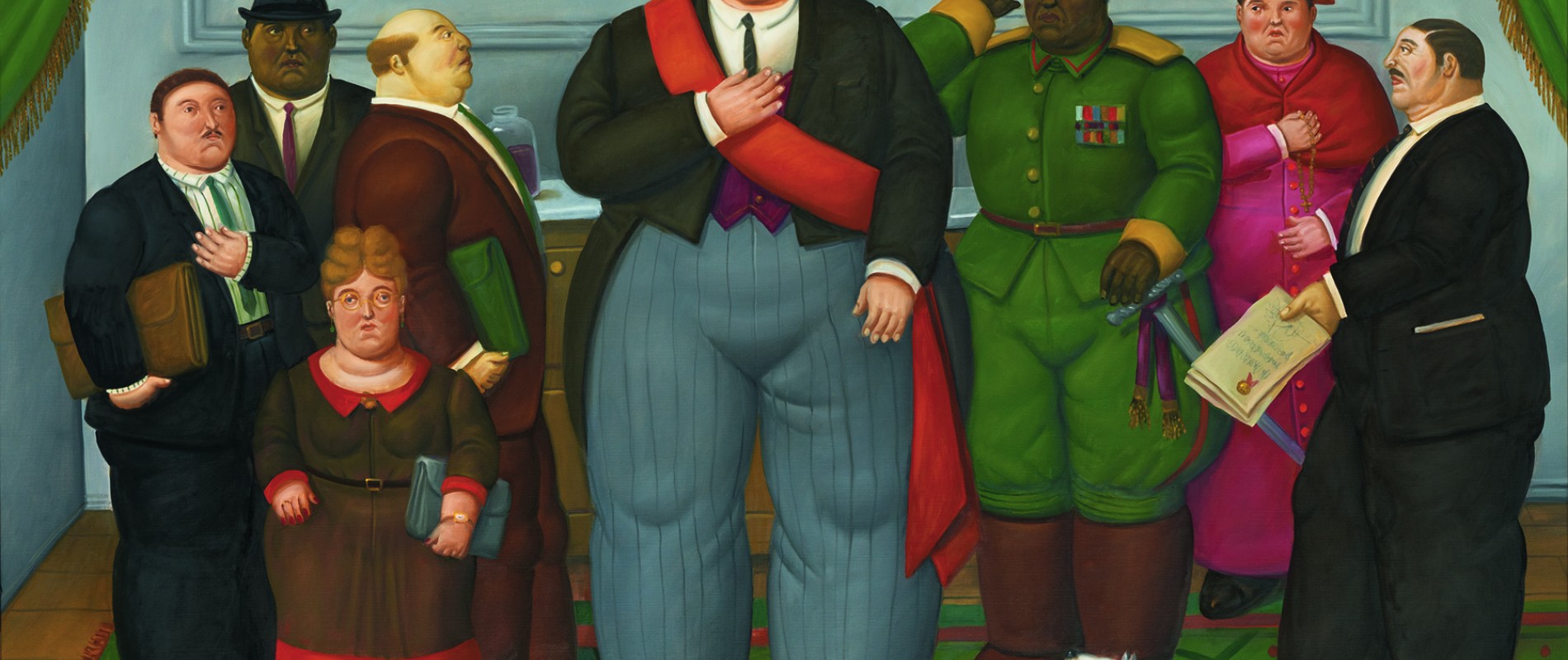 FERNANDO BOTERO The President and his cabinet, 2011 Collezione privata/private collection