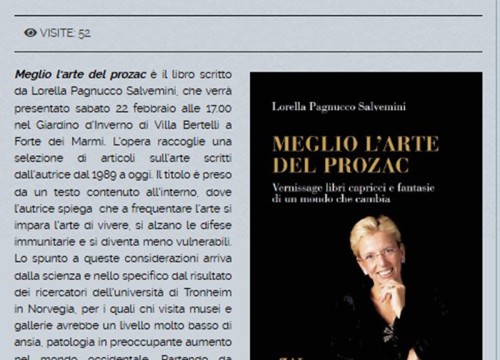 Meglio l'arte del Prozac • Gazzetta di Viareggio, 18 febbraio 2025